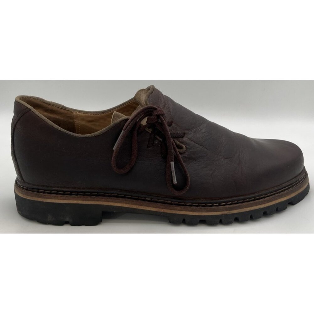 Dirndl + Bua Austria Bavarian Haferlschuhe Brown Leather Mens Shoes EU 45 US 12 - Picture 10 of 14